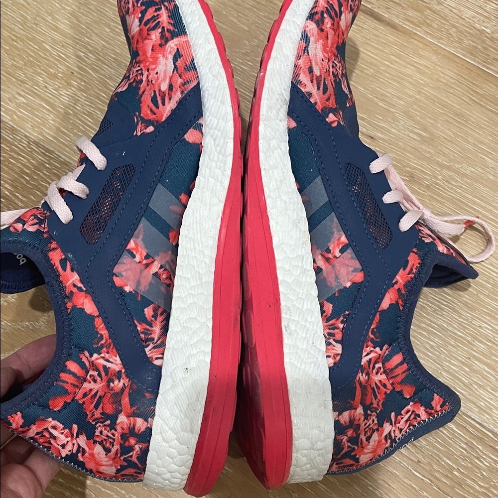 Adidas Pureboost Women's Sneakers - Red Floral - Picture 4 of 5